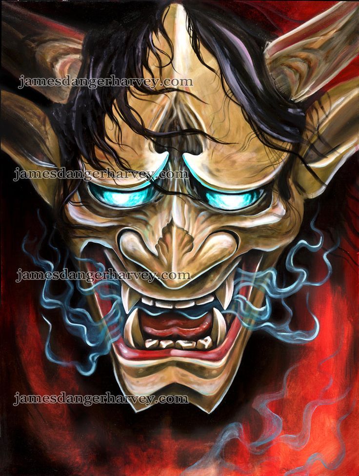 Hannya Mask Painting