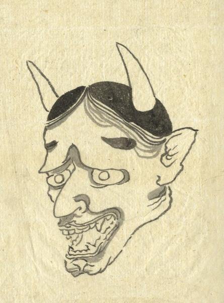 445x600 Hannya Mask - Hannya Mask Painting