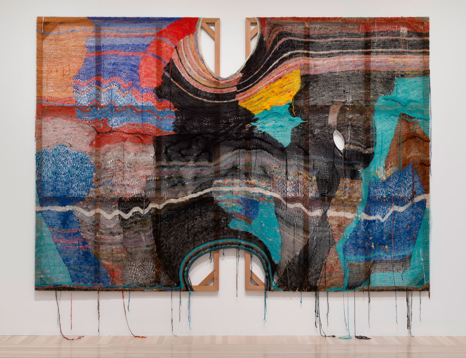 1500x1154 Hand Knit Paintings Weave Dna Into Algorithms - Hansen Artist Painting