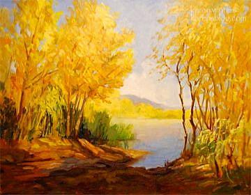 360x280 Hansen Dam Willows - Hansen Artist Painting