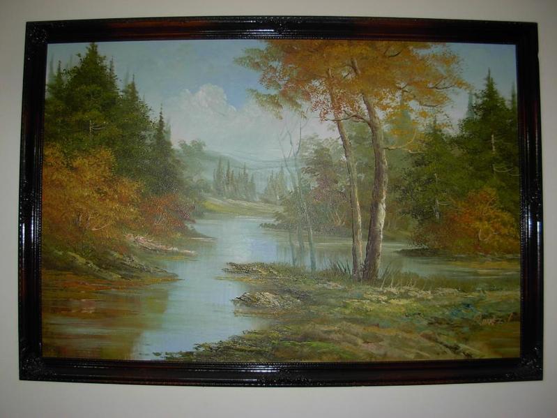799x599 Landscape Painting By R Hansen. In Cheddar - Hansen Artist Painting