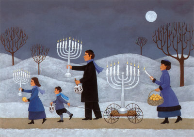 400x283 Hanukkah The Catcher In The Sand - Hanukkah Painting
