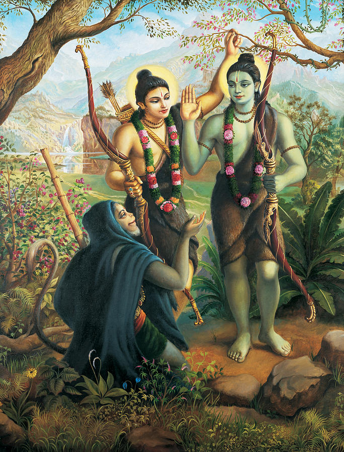 684x900 Hanuman Meeting Ram And Laxman Painting By Vrindavan Das - Hanuman Painting