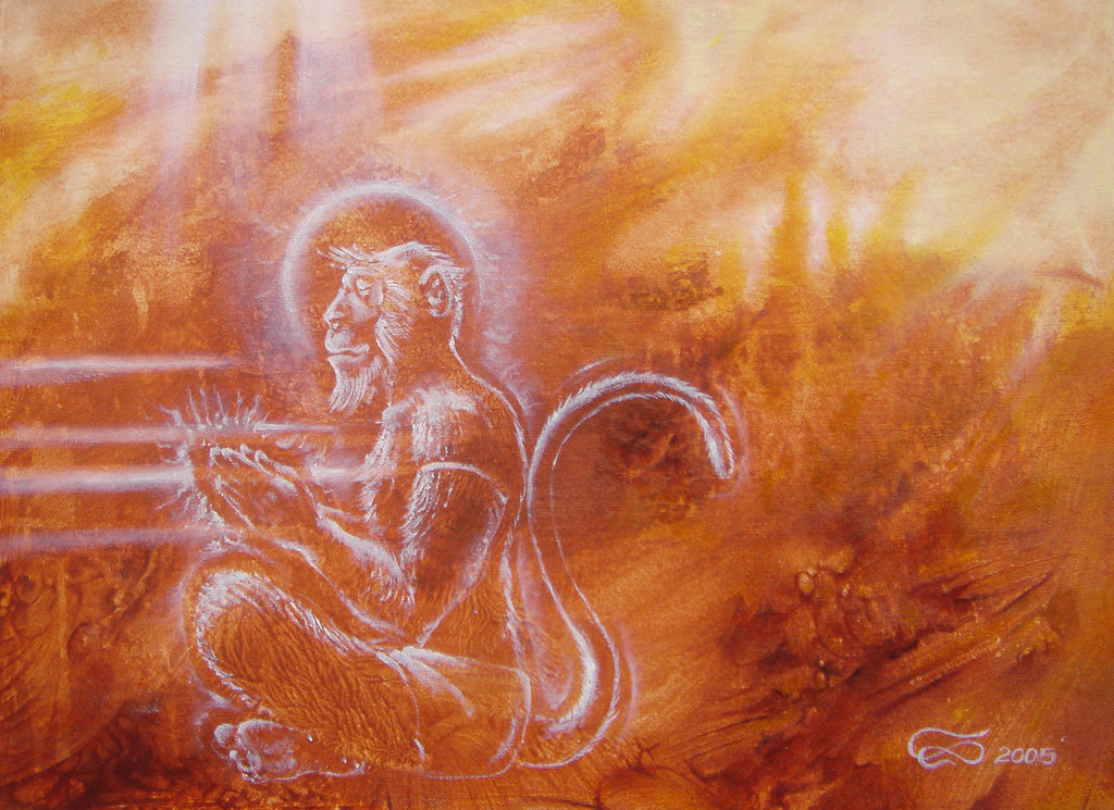 1024x745 Hanuman Painting Quote - Hanuman Painting