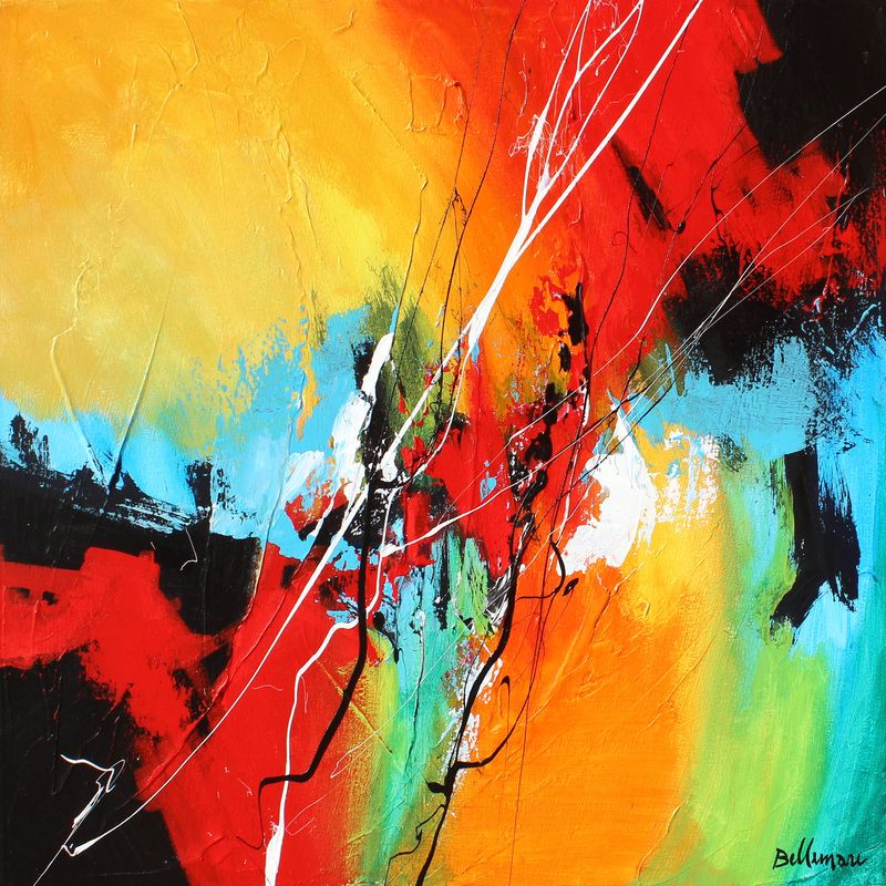 Happiness Abstract Painting at PaintingValley.com | Explore collection ...