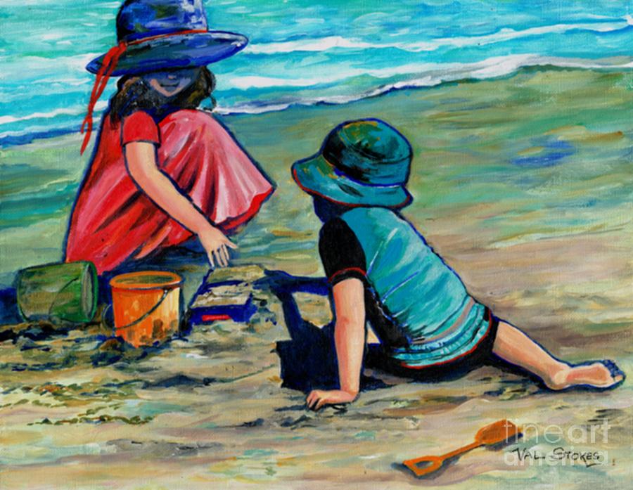 900x697 Happiness Is. Painting By Val Stokes - Happiness Painting