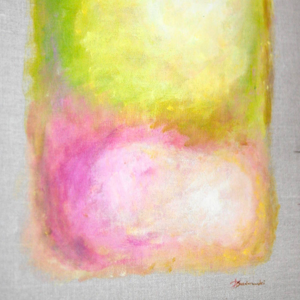 1024x1024 Original Abstract Painting On Natural Linen Canvas By Paint Me - Happy Abstract Painting