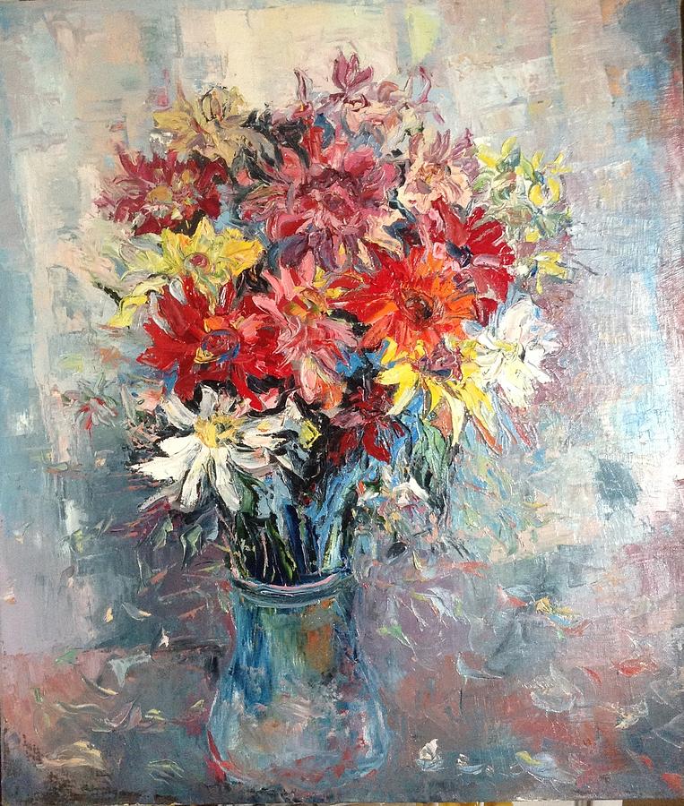 763x900 Happy Birthday, Oil On Canvas, 80 X 60 Cm Painting By Veronika - Happy Birthday Canvas Painting