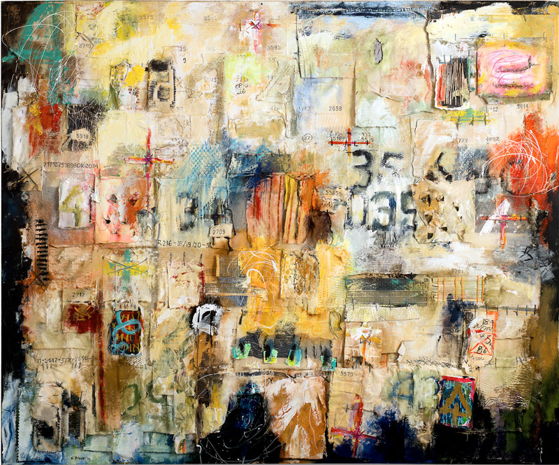 800x665 Paintings Collected Narratives Wendyll Brown, Mixed Media - Happy Birthday Canvas Painting