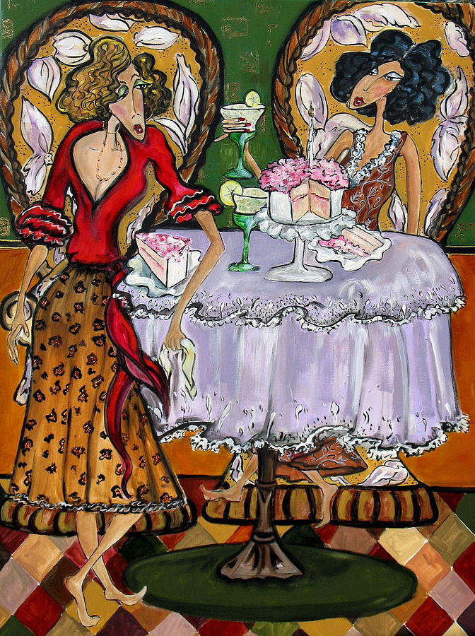 672x900 Happy Birthday Painting By Yvonne Feavearyear - Happy Birthday Painting