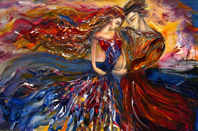 640x425 Marianna Original Canadian Art Happy Birthday (Maria074) - Happy Birthday Painting