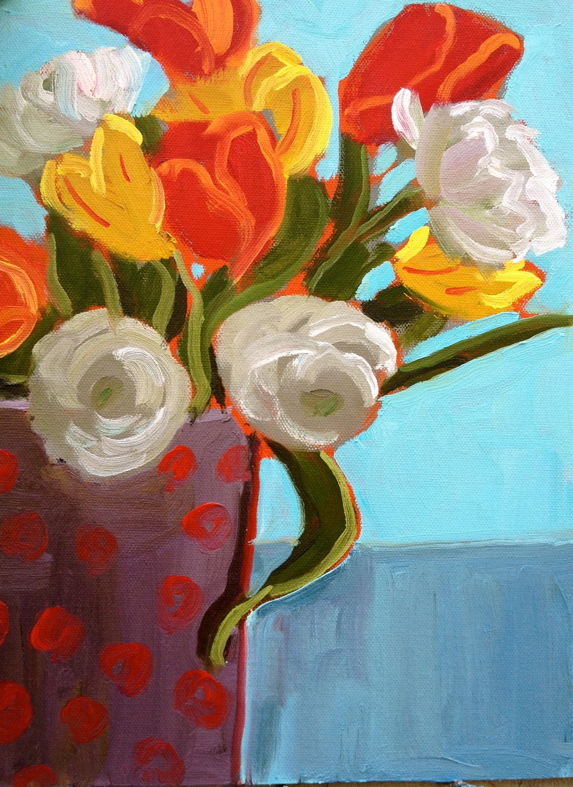 1166x1600 Nancy Colella Simply Painting Happy Birthday Grier - Happy Birthday Painting