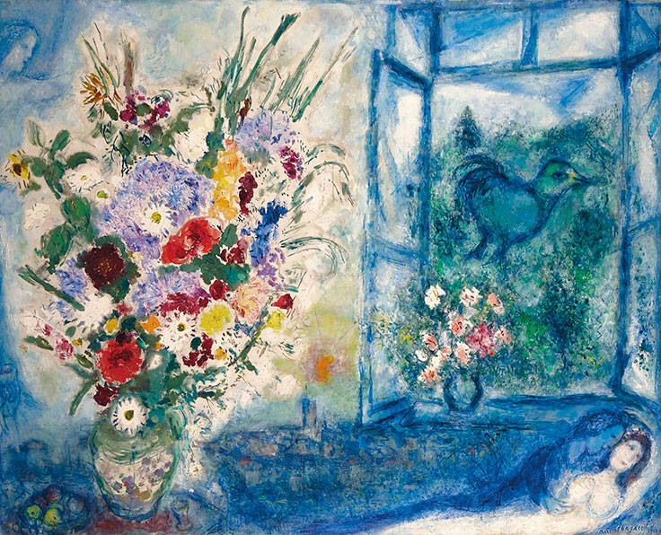 736x596 Happy Birthday, Marc Chagall! Byron's Muse - Happy Birthday Painting