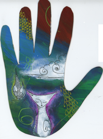 400x538 Happy Birthday Dad! Hand Art, Hand Painted Cat Watercolor - Happy Birthday Painting