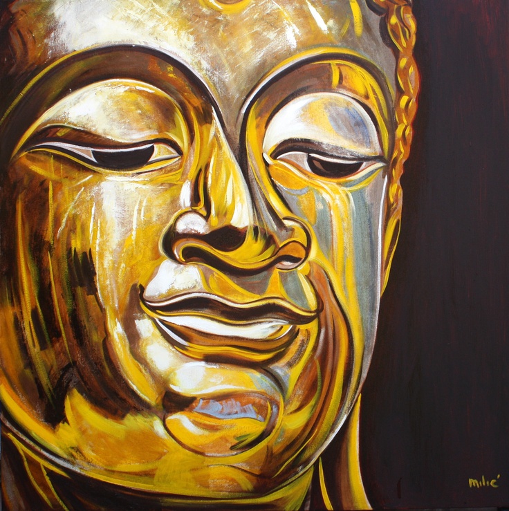 736x739 Best 109 Buddha Art By Dragoslav Milic Images On Art - Happy Buddha Painting