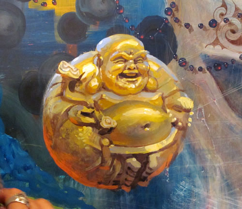 500x431 Gurney Journey Happy Buddha - Happy Buddha Painting
