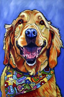 265x400 - Happy Dog Painting