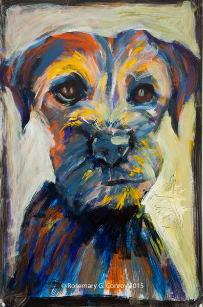 Happy Dog Painting at PaintingValley.com | Explore collection of Happy ...