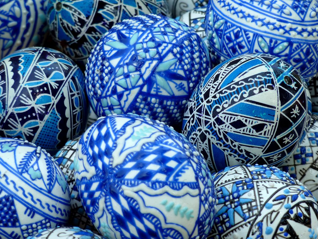 1024x772 Happy Easter ! Painted Eggs Buy This Photo On Getty - Happy Easter Painting