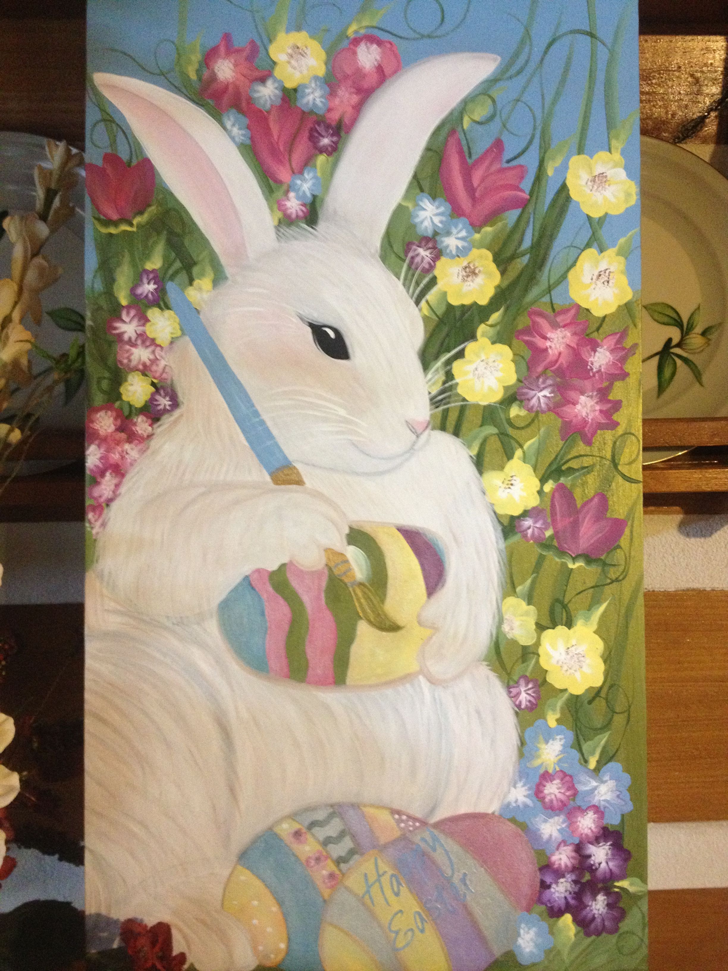 2448x3264 My Happy Easter Painting Robin Rena Art!! Spring And Easter - Happy Easter Painting