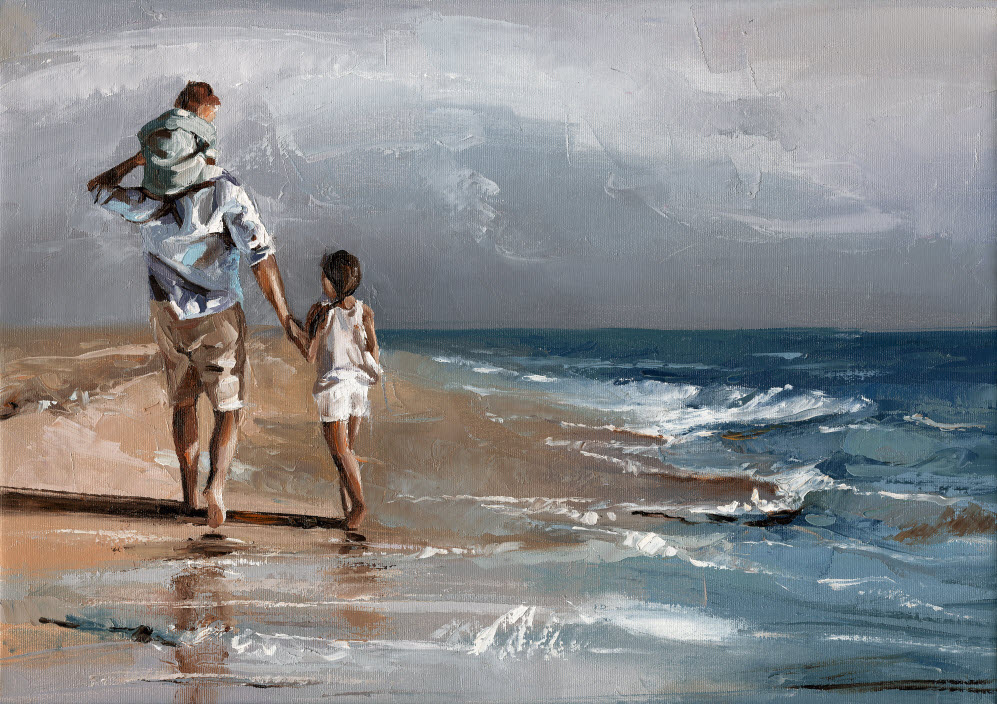 997x704 Happy Family 3 - Happy Family Painting