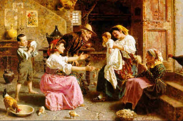 640x426 The Happy Family By Eugenio Zampighi On Artnet - Happy Family Painting