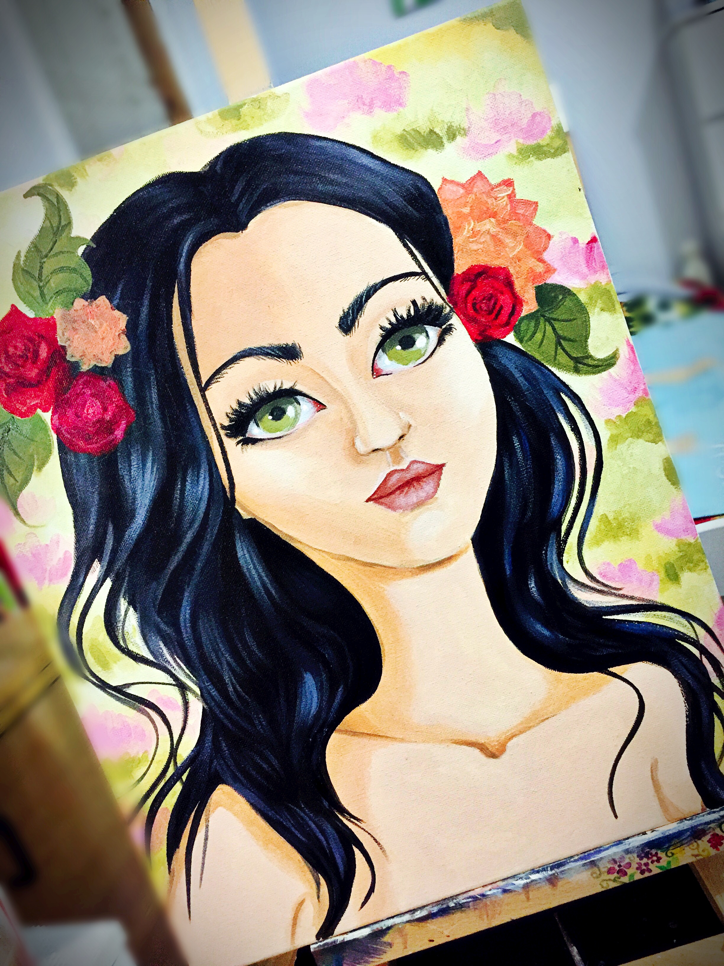 2448x3264 Happy Girl Wendy Matos Foundmyself - Happy Girl Painting