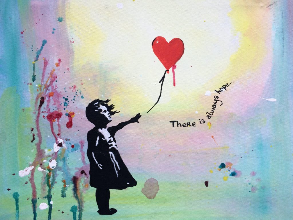 1024x768 Paint Banksy! Farringdon, Weds 13 Sept - Happy Girl Painting