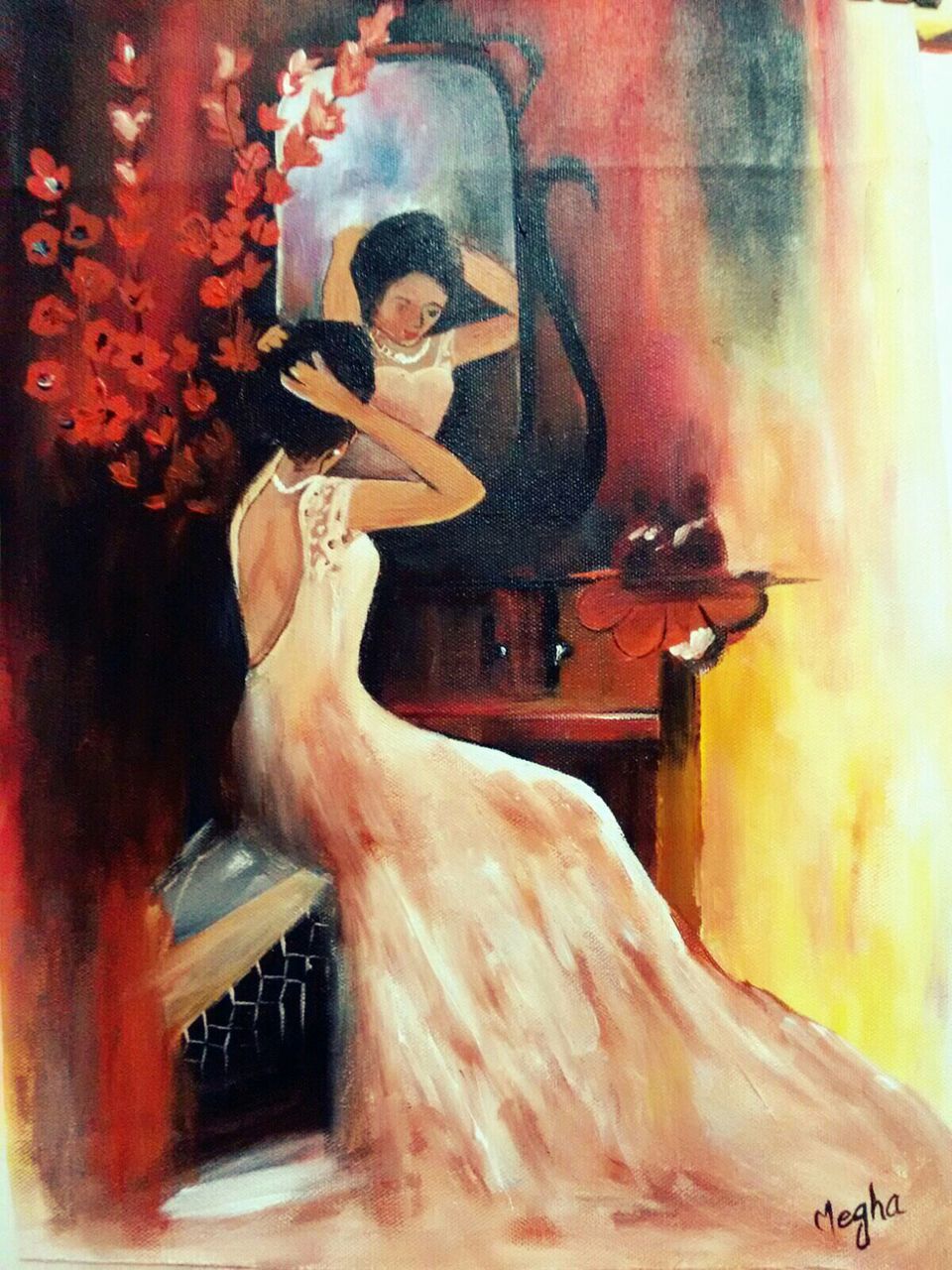 960x1280 Buy Happy Mood By Megha Gupta@ Rs. 14390. Codeart Maga07 1618 - Happy Girl Painting