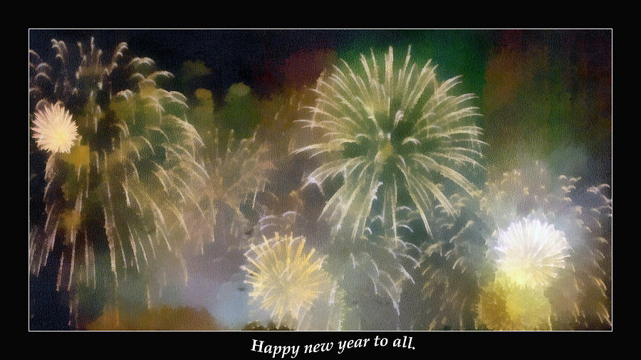 900x506 Happy New Year To All Painting By Odon Czintos - Happy New Year Painting