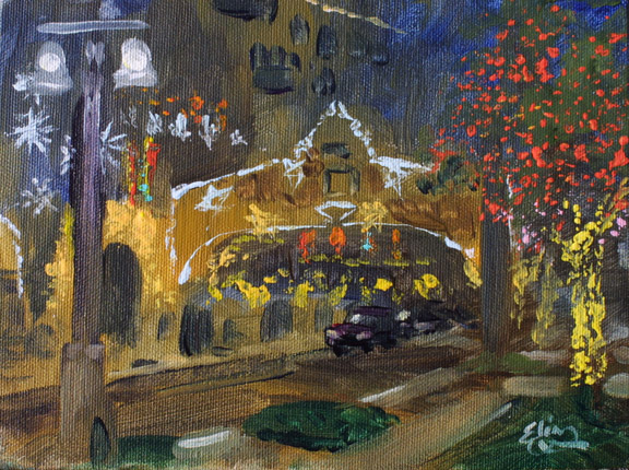 576x430 Original Oil And Acrylic Paintings By Elin Pendleton - Happy New Year Painting