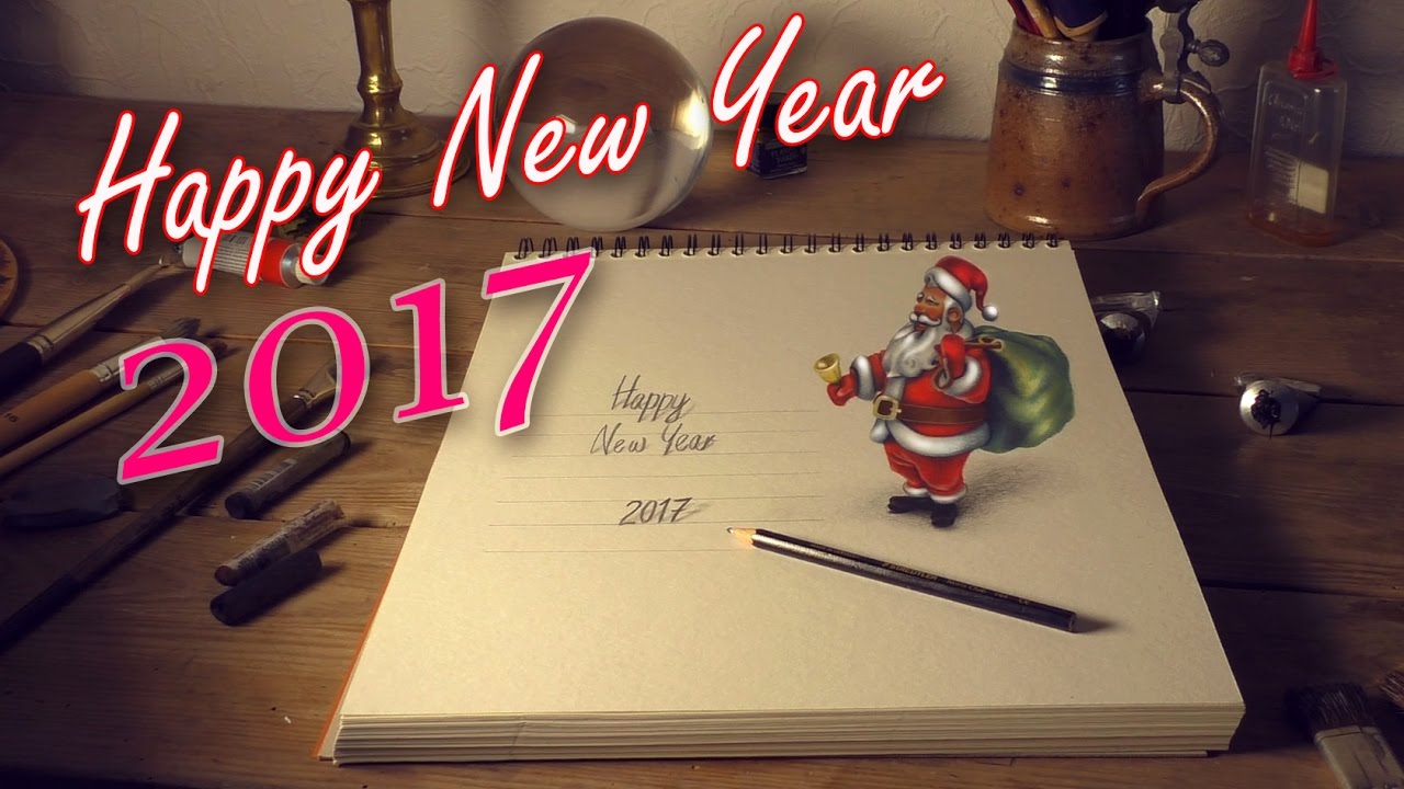 1280x720 New Year 2017 Speed Painting 3d - Happy New Year Painting