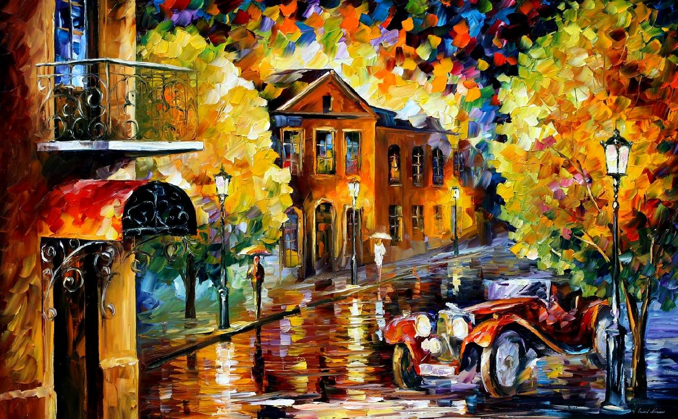 1378x852 Leonid Afremov, Oil On Canvas, Palette Knife, Buy Original - Happy Painting