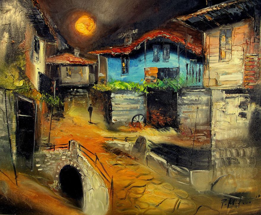 880x724 My Friend Loves To Paint Happy, Vibrant Houses Bored Panda - Happy Painting