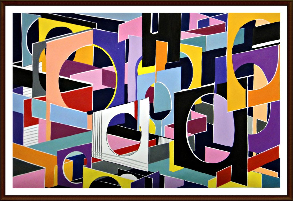 1024x704 Hard Edge Painting I By A6 K - Hard Edge Painting