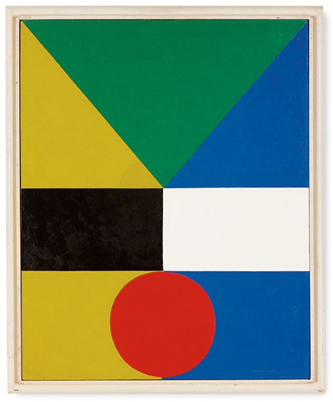 663x800 Lot 332 Opposing Frederick Hammersley October 11, 2015 - Hard Edge Painting