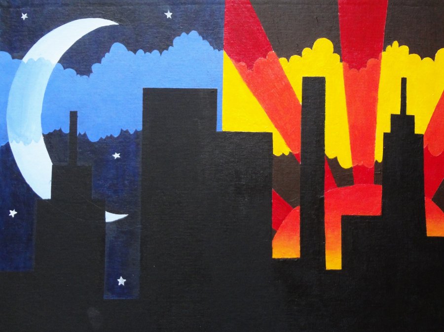 900x674 Stupid Hard Edge Painting By Mouseleaf - Hard Edge Painting