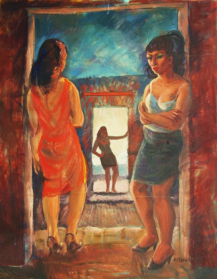 700x900 The Hard Life Painting By Aileen Markowski - Hard In The Painting