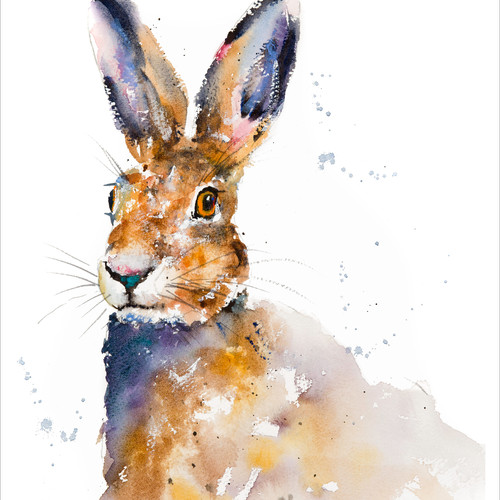 500x500 Hare Paintings - Hare Painting
