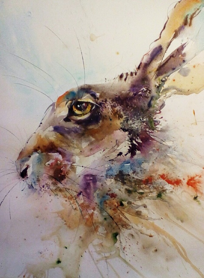 668x910 Natalie Graham - Hare Painting