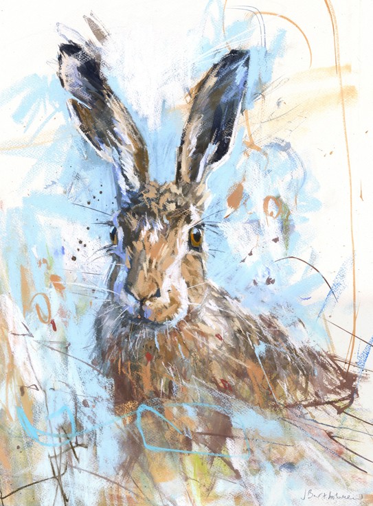 543x737 Spring Hare - Hare Painting