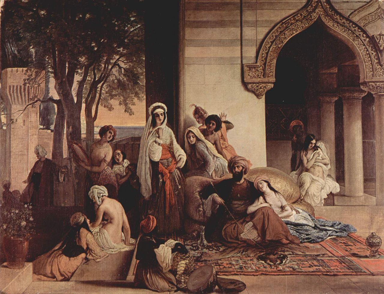 1280x982 New Favorite In Harem Painting Francesco Paolo Hayez Oil Paintings - Harem Painting