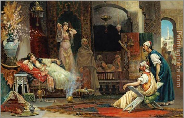 706x453 Unknown Artist In The Harem Painting Anysize 50% Off - Harem Painting