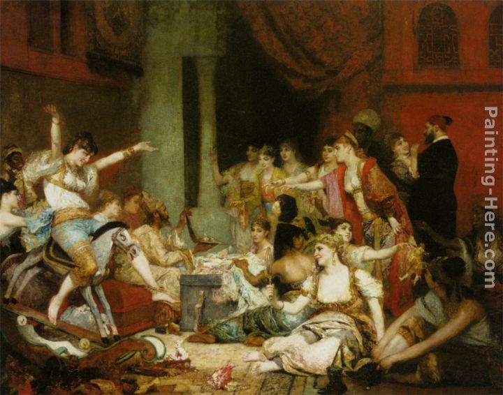 720x566 Fernand Anne Piestre Cormon Le Harem Painting Anysize 50% Off - Harem Painting