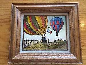 300x225 H. Hargrove Painting Framed Hot Air Balloon Rides Frame Is 15 X - Hargrove Painting