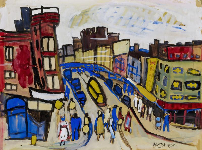 800x595 Harlem Street Smithsonian American Art Museum - Harlem Painting