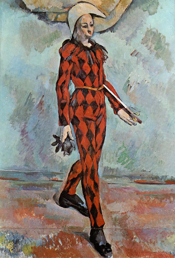 611x900 Harlequin Painting By Paul Cezanne - Harlequin Painting