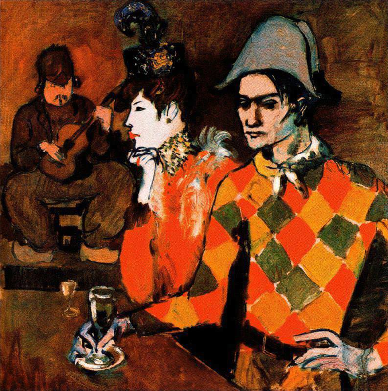 793x800 Harlequin With Glass, 1905 By Pablo Picasso - Harlequin Painting