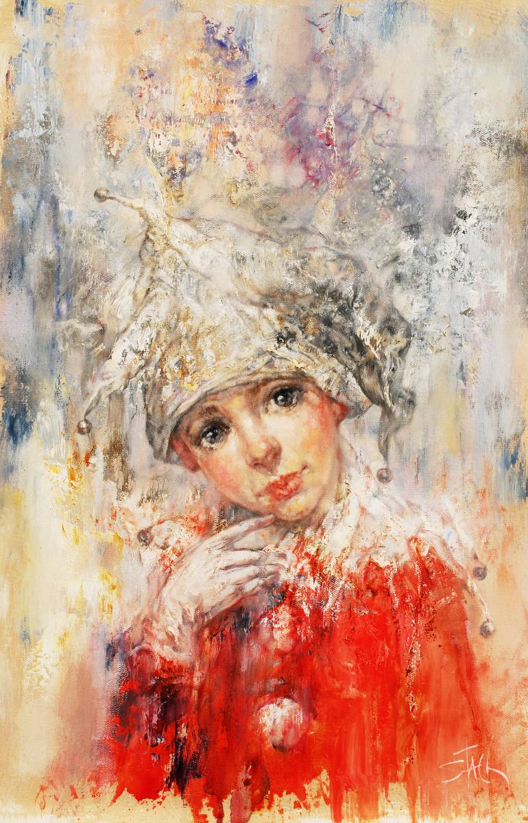 770x1200 Saatchi Art Harlequin Painting By Stas Sugint - Harlequin Painting