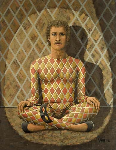 389x500 Fantasy Prints From Original Paintings By P.d. White - Harlequin Painting